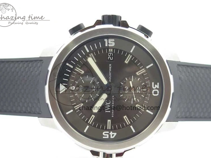 MIROTIME 0219 Aquatimer Chrono IW376803 V6F 1:1 Best Edition Gray Dial on Rubber Strap A FlexibleFit 7153